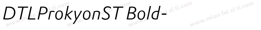DTLProkyonST Bold字体转换
